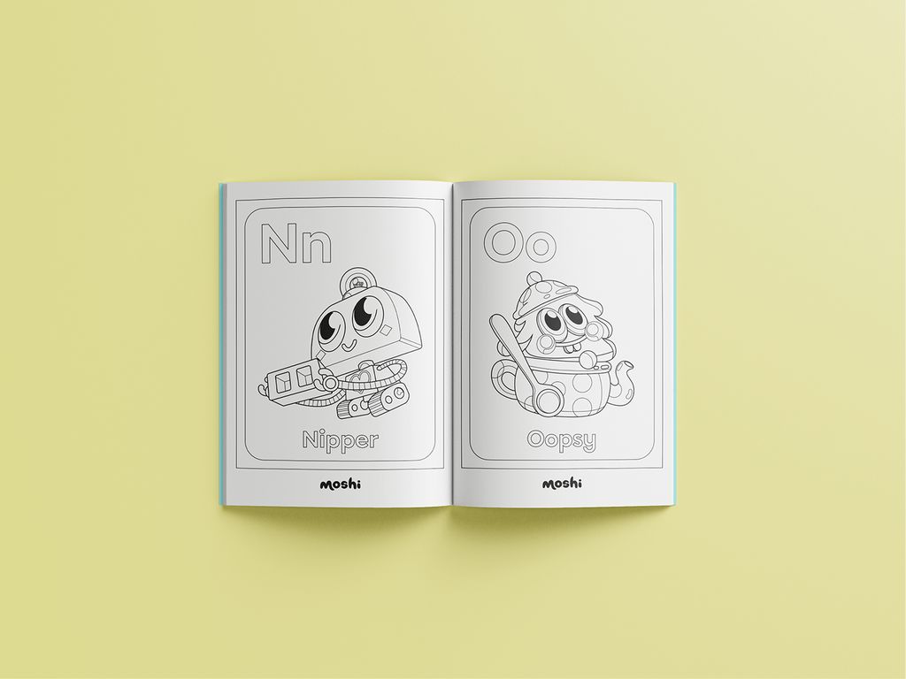 Moshi Alphabet Coloring Book