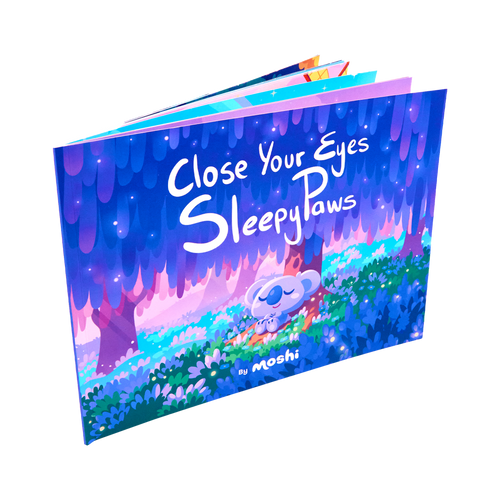 Close Your Eyes, SleepyPaws - Softcover Story Book