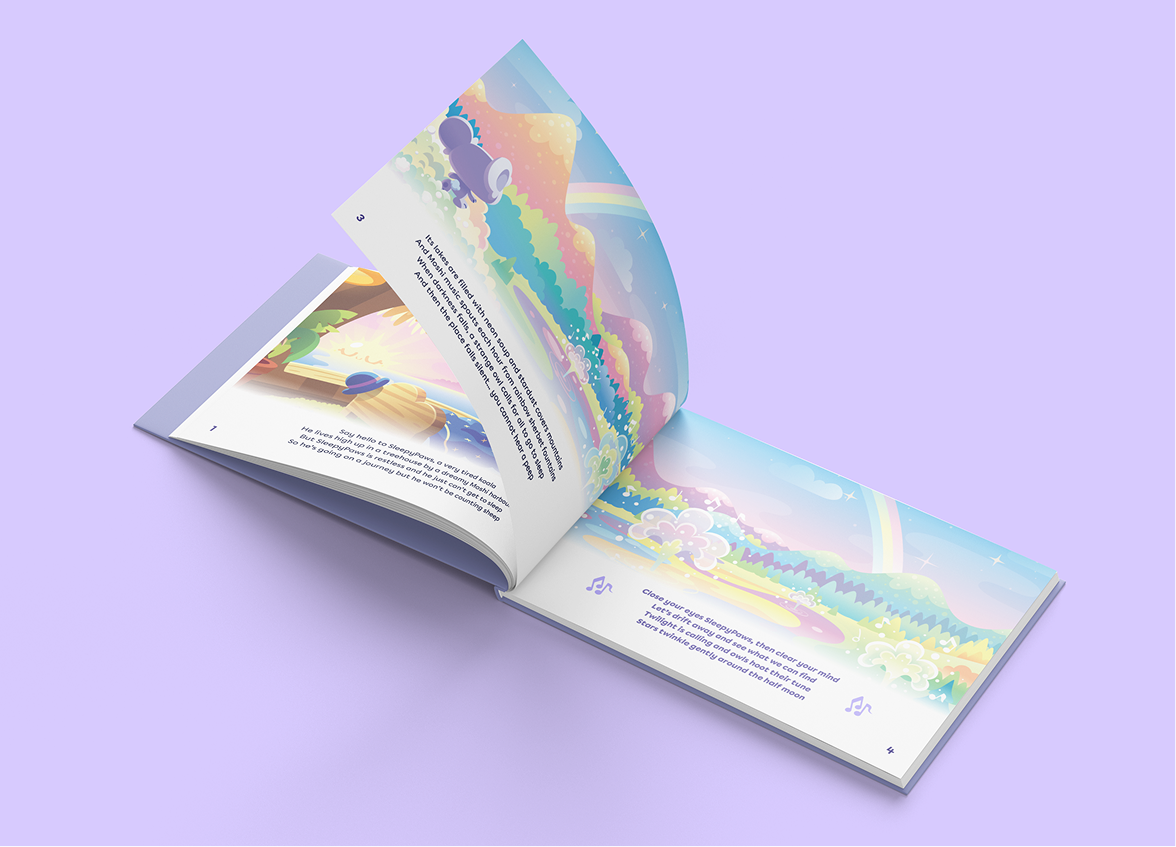 Close Your Eyes, SleepyPaws - Hardcover Story Book