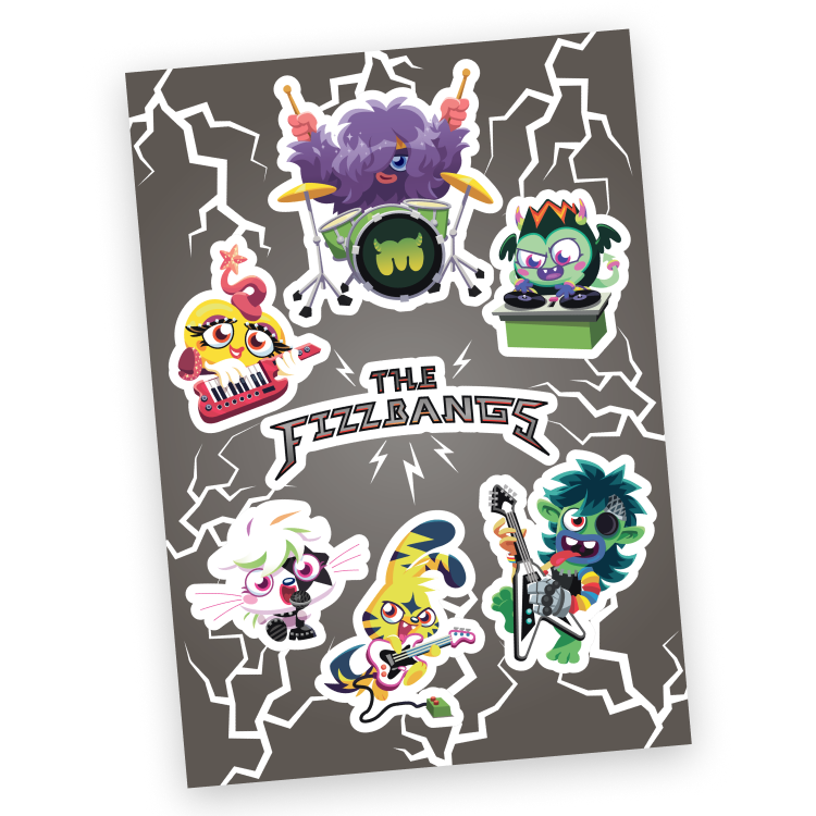 Fizzbangs Sticker Pack